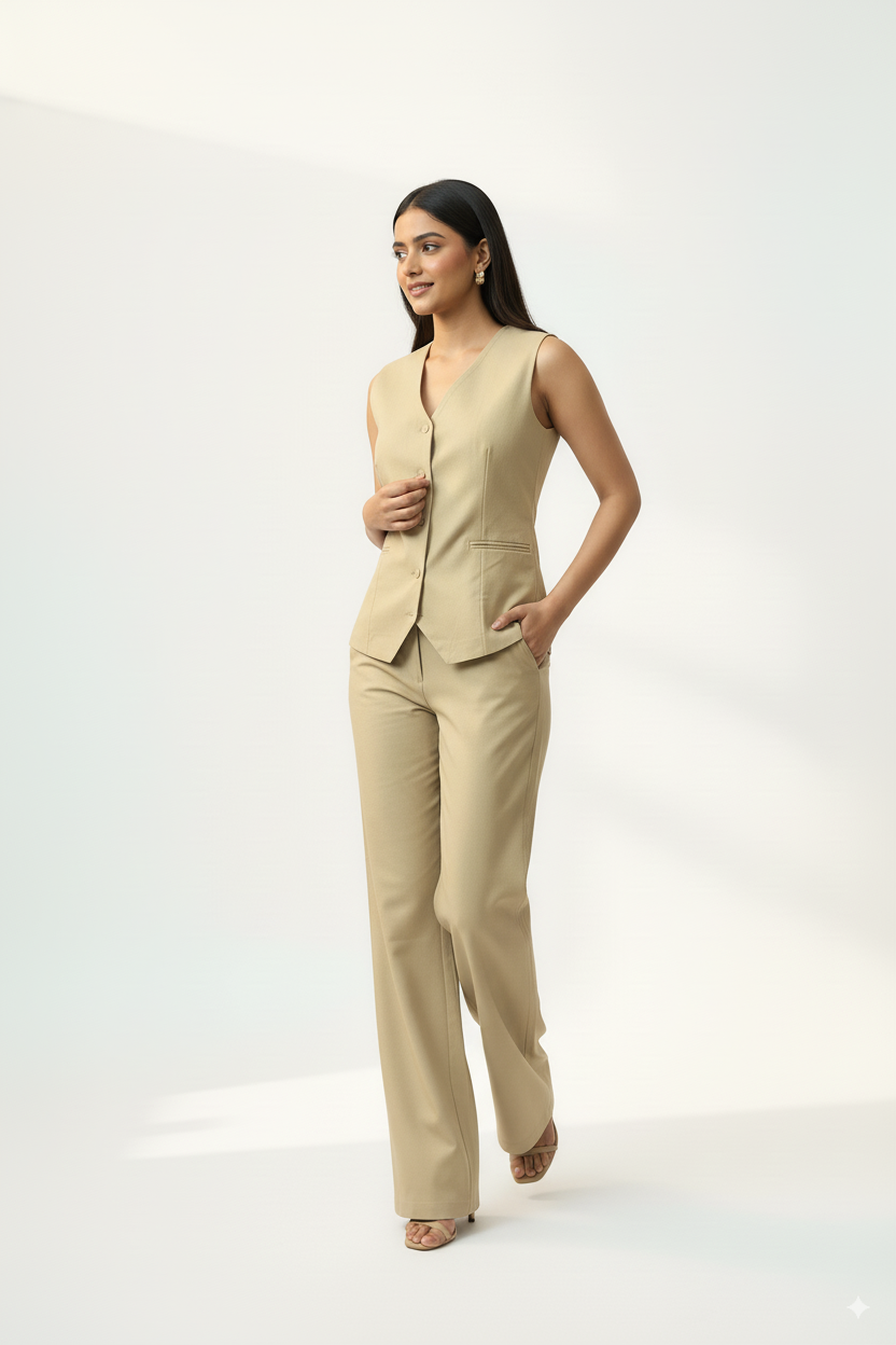 Posh Waistcoat with Pants Coord Set