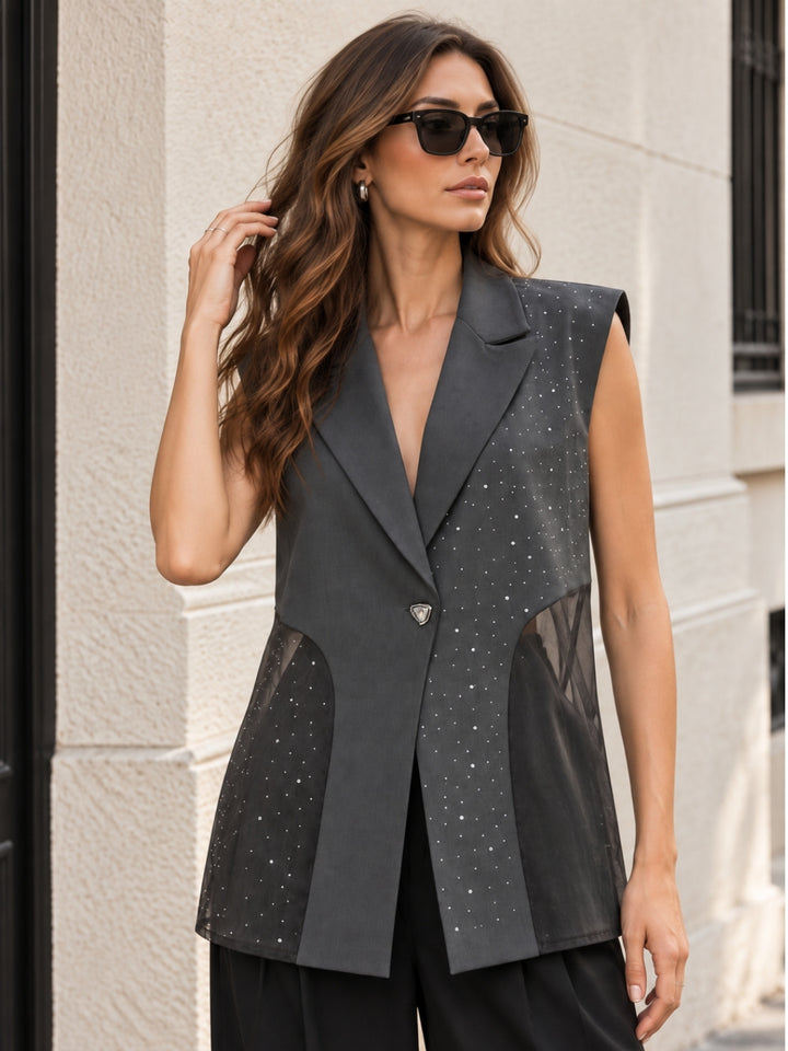 waistcoat for women grey