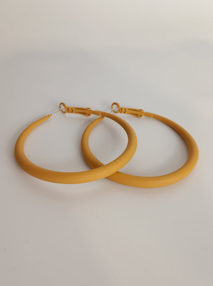 Mustard Hues Hoop Earrings