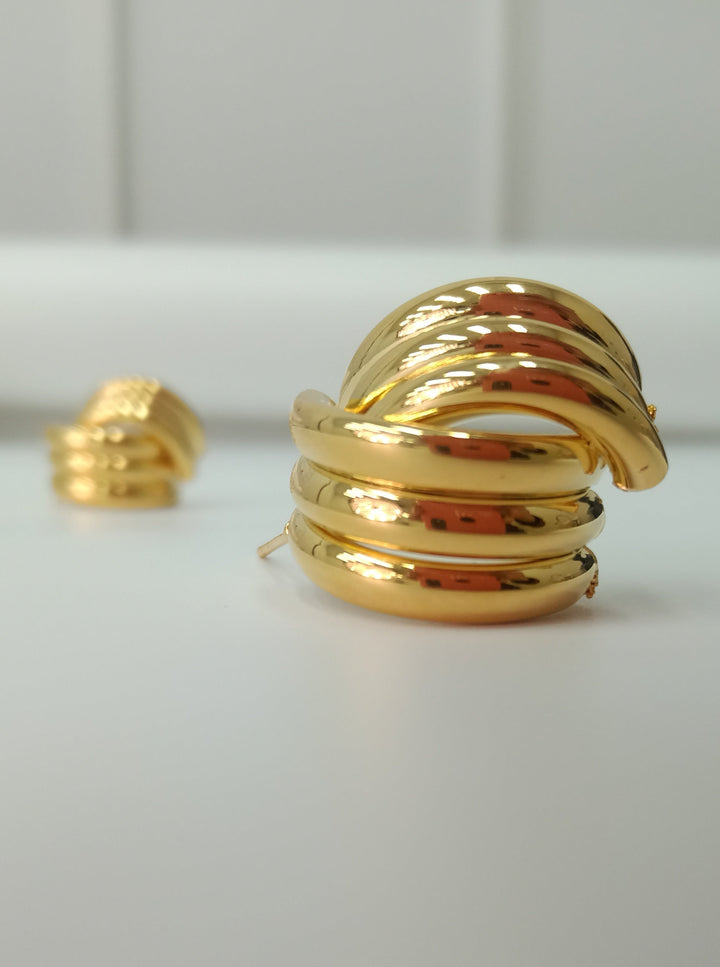 Anti Tarnish Gold Plated Earrings