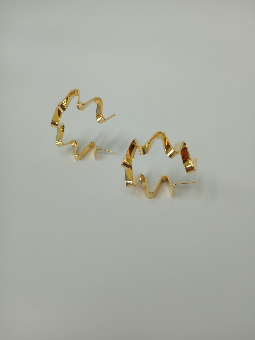 Molten Gold Hoop Earrings