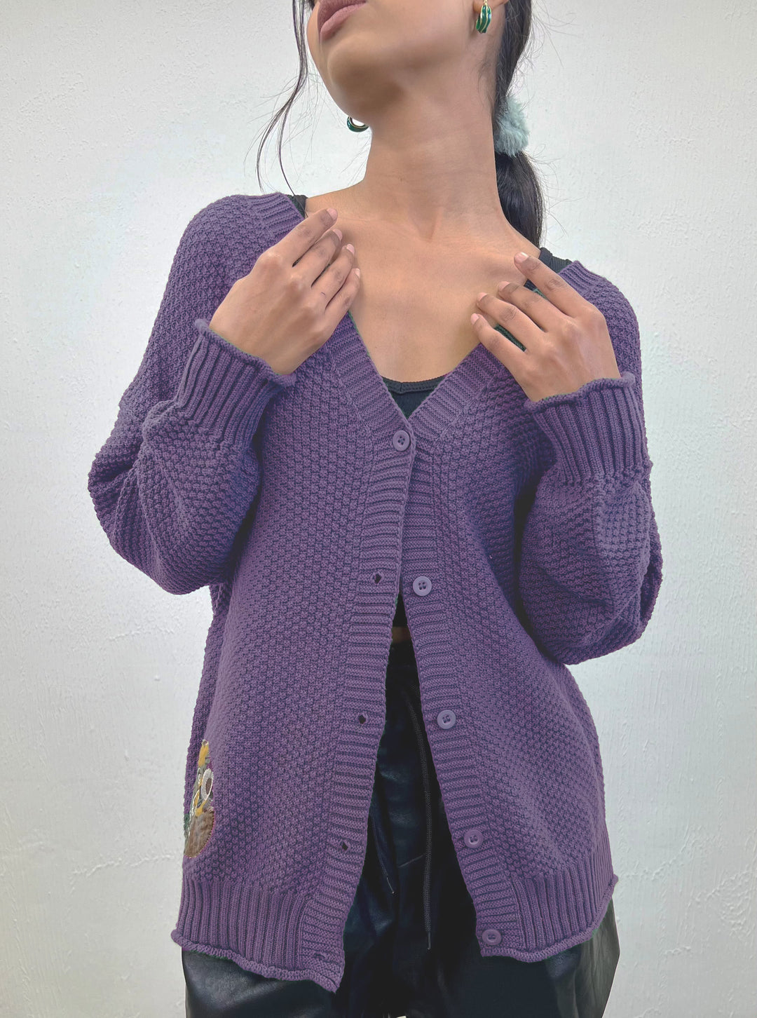Pansy Buttoned Cardigan