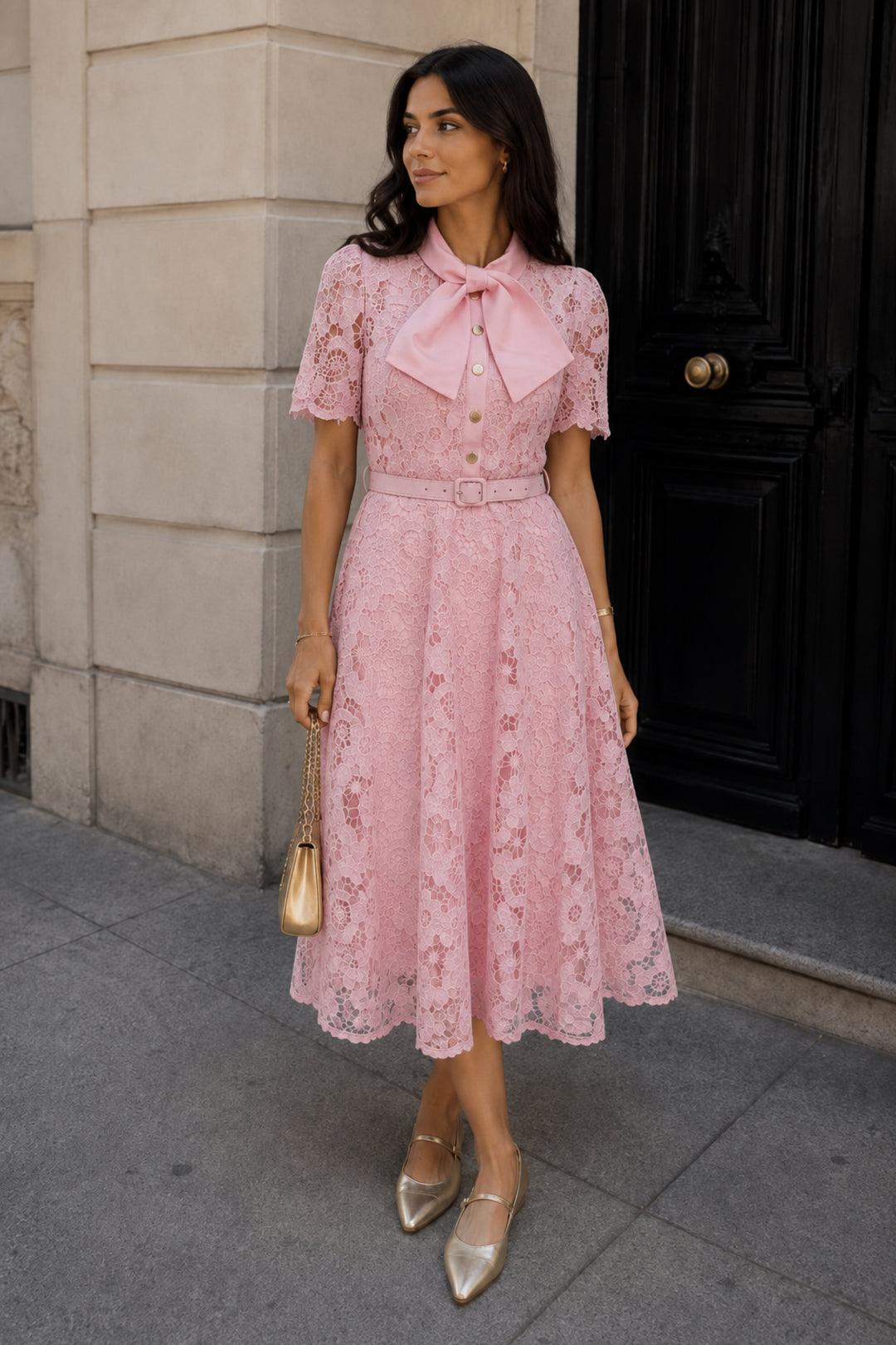 Pink dress for women