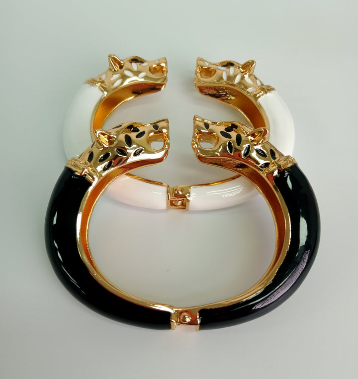 Buy Leopard Glam Gilded Cuff Bracelet