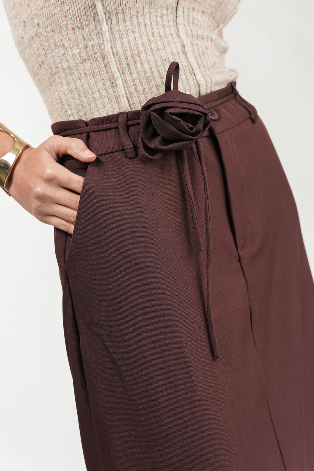 Maple Rust Rose Knot Skirt