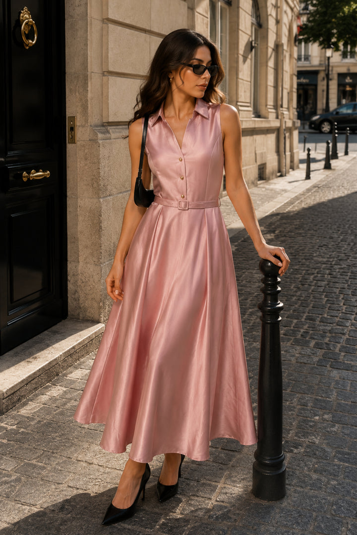 Pink dress for women