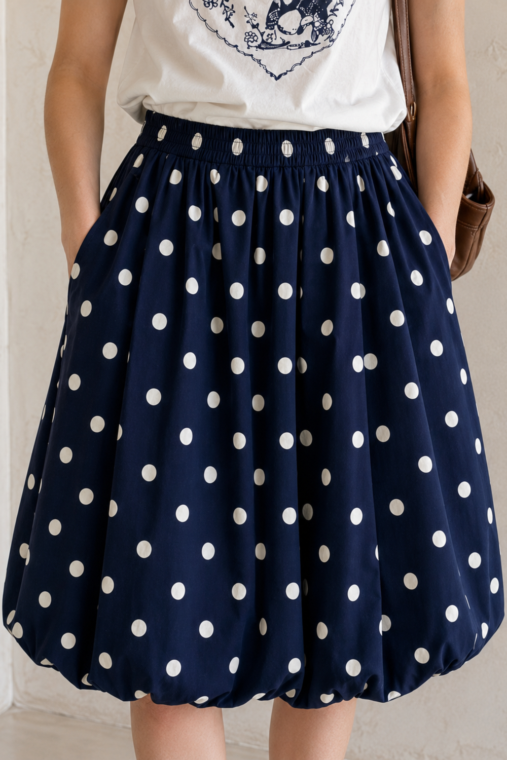 Polka dot skirts for women