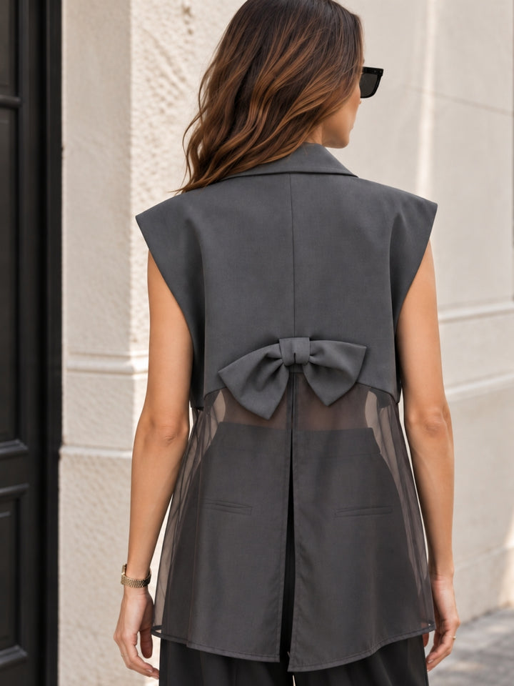 mesh vest for party wear