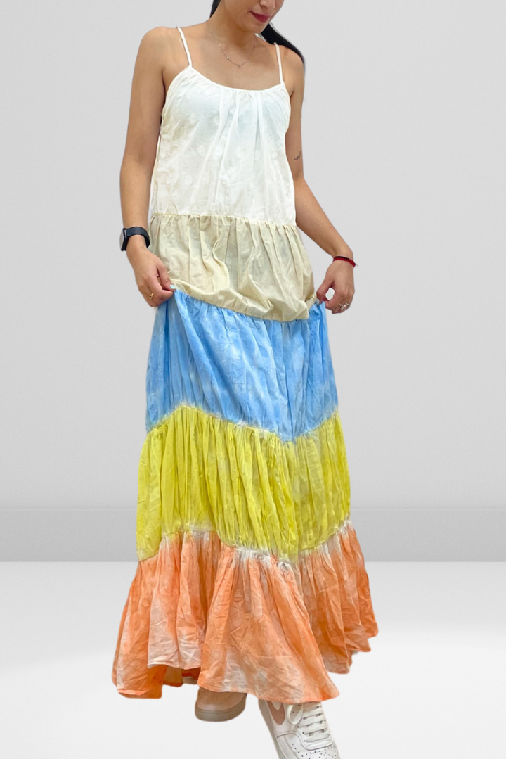 Tiered Cotton Maxi Dress