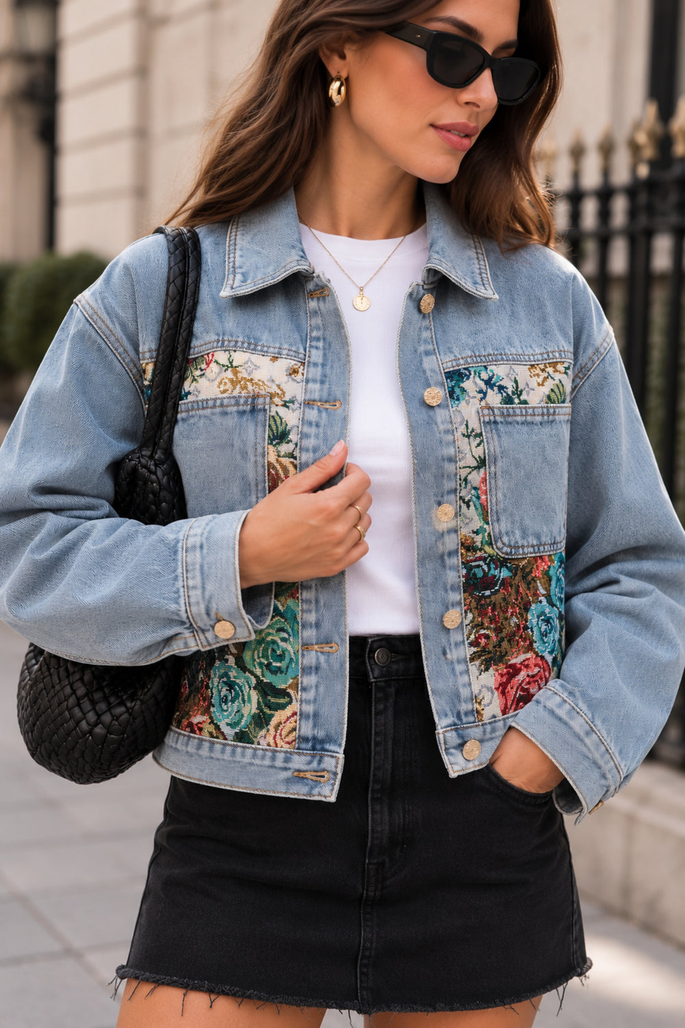Denim jacket for travel

