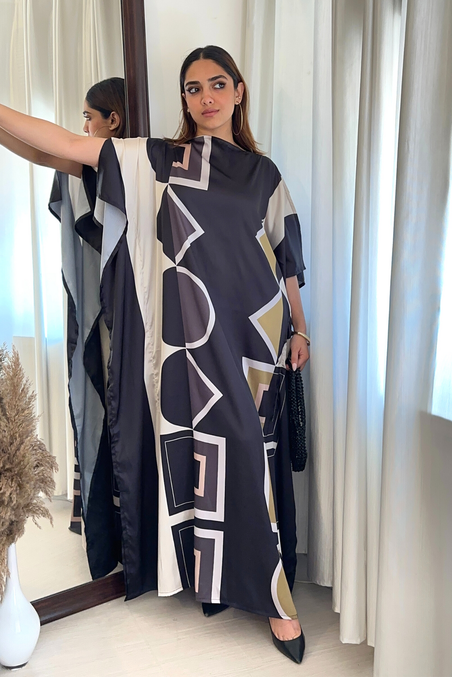Noor neckline kaftan dress- Bestseller