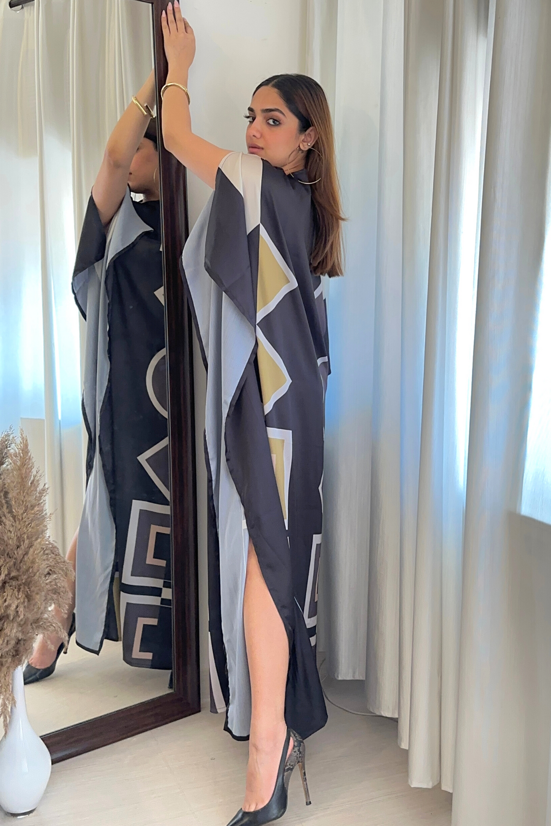Love Geometry Printed Kaftan Dress online