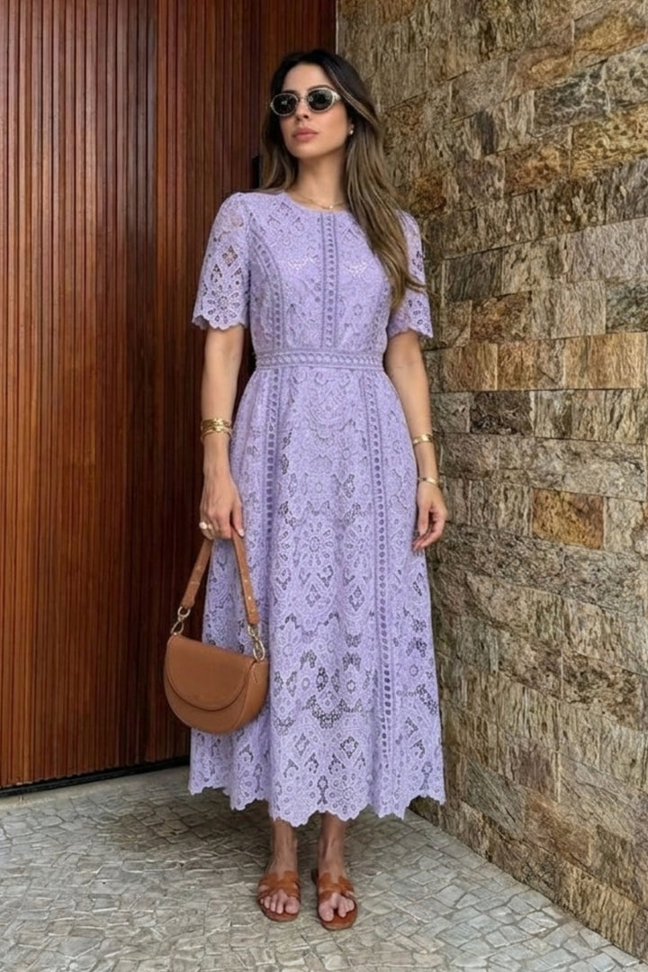Lilac Verona Lace Dress