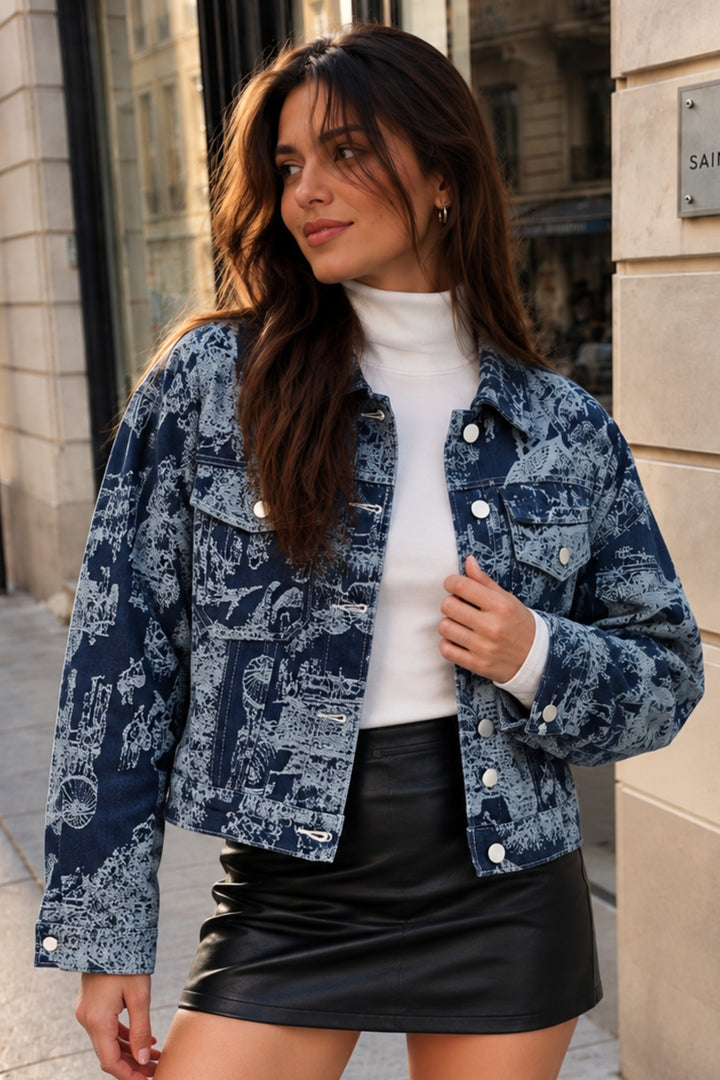Light wash denim jacket women
