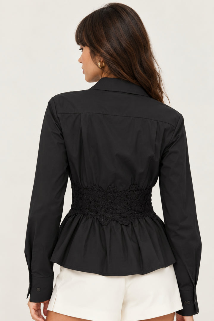 stylish black shirts for women