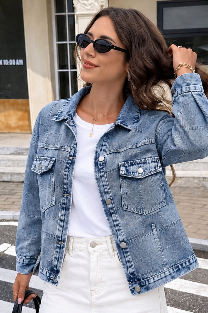 Trendy denim jacket women
