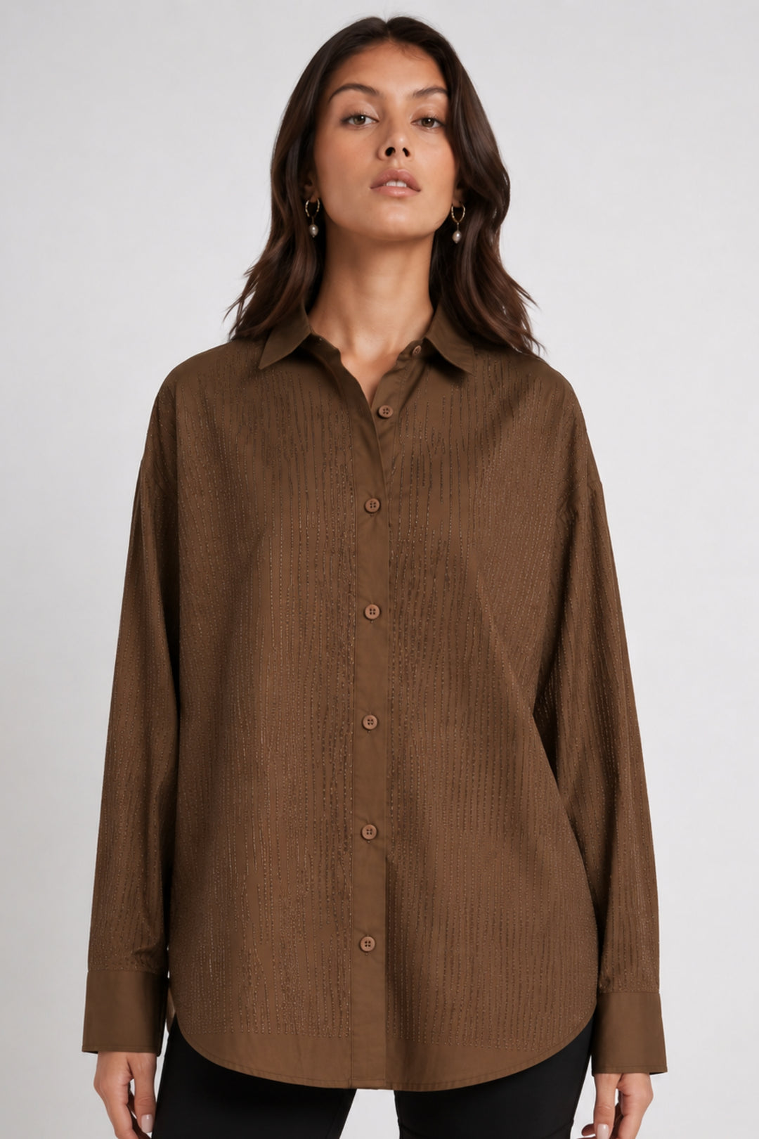 brown shirt for women