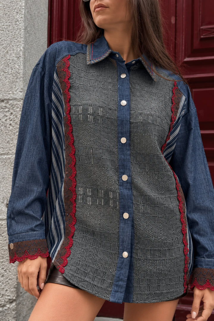 denim overshirt women