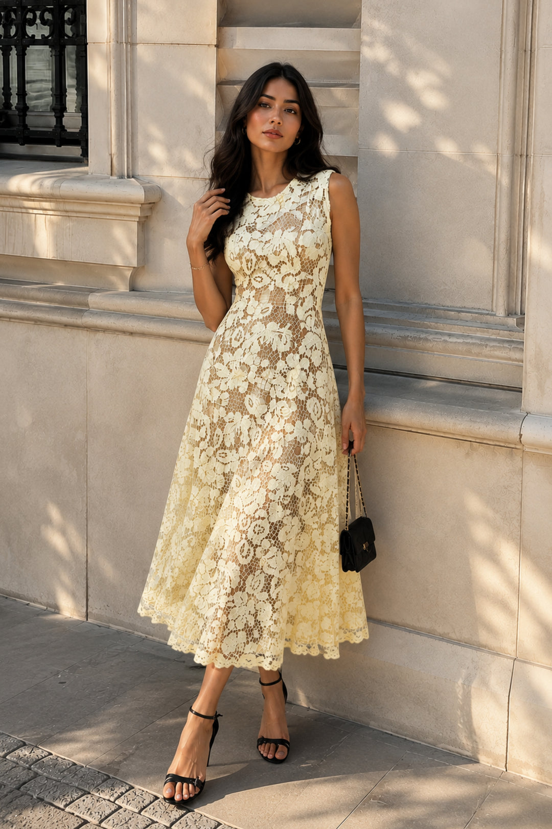 floral lace dress for women