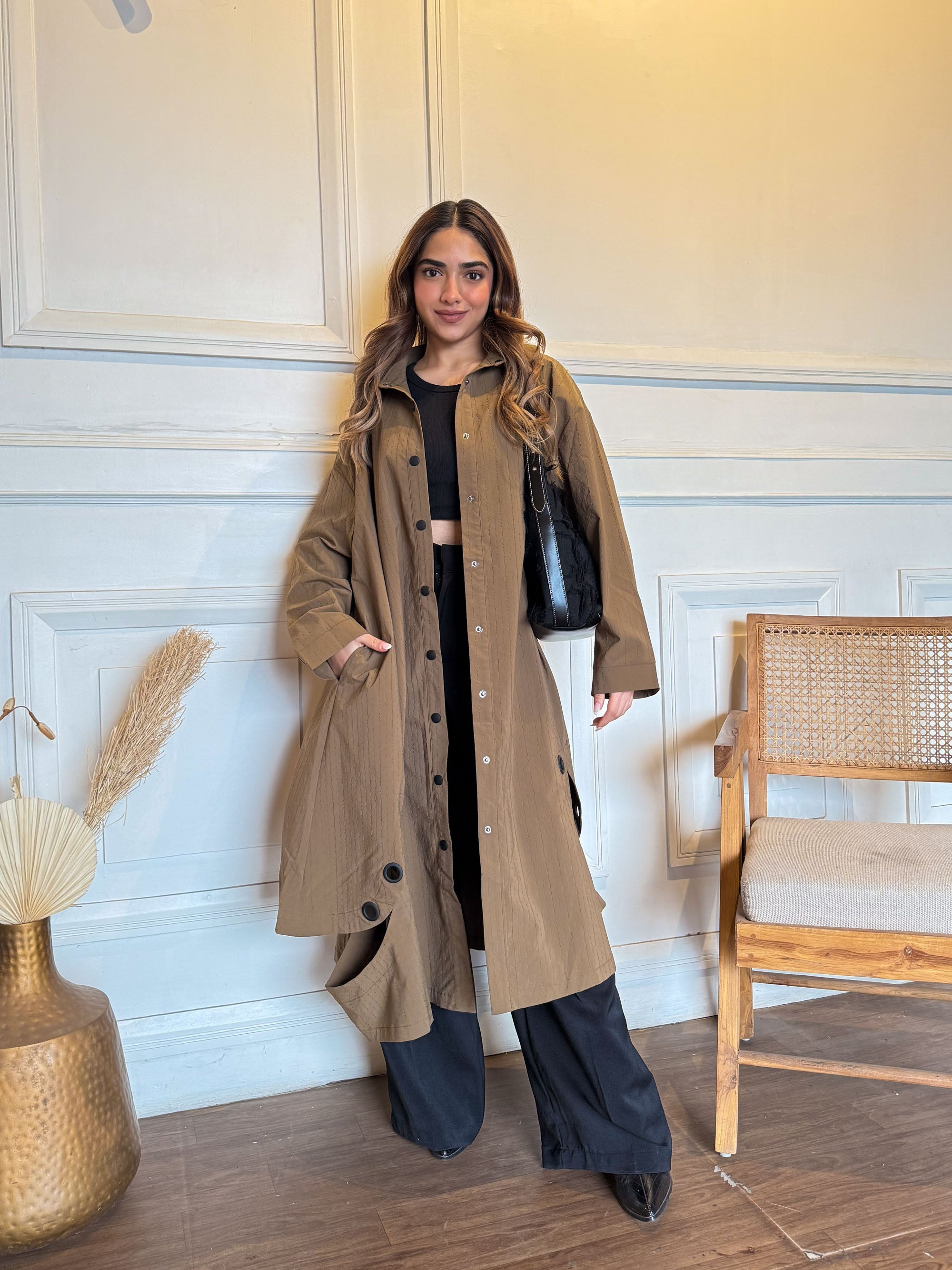 ジャケット・アウター Ameri VINTAGE SUPERIOR FLARE TRENCH COAT アメリヴィンテージ トレンチコート Ameri（アメリ）の「SUPERIOR