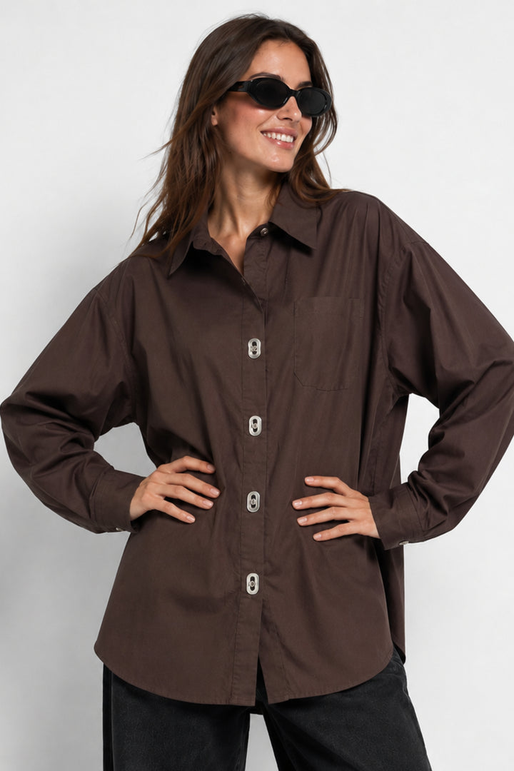 Espresso Button-Down Shirt