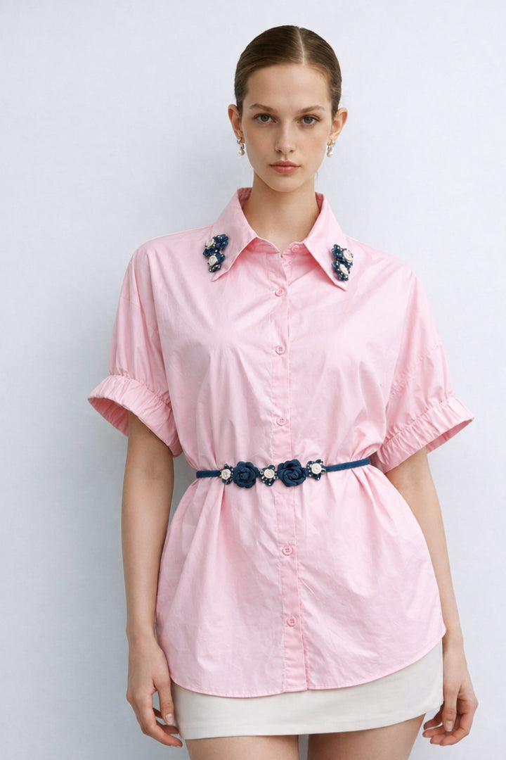 Pink shirt for women