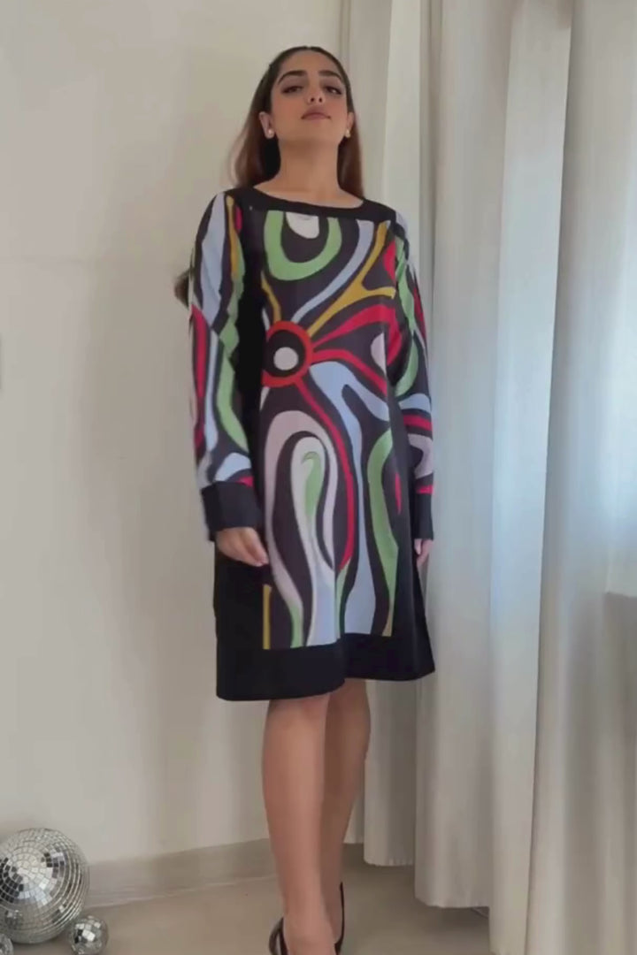 Electric Abstract Dress