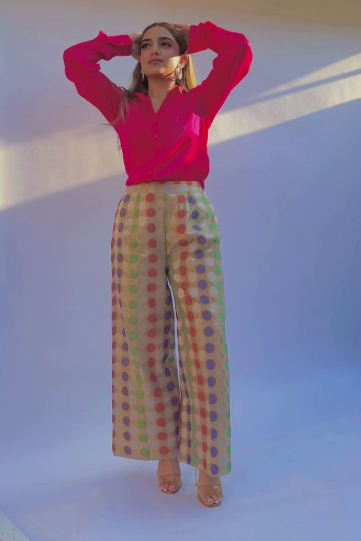 Polka Dot Palazzo Pant