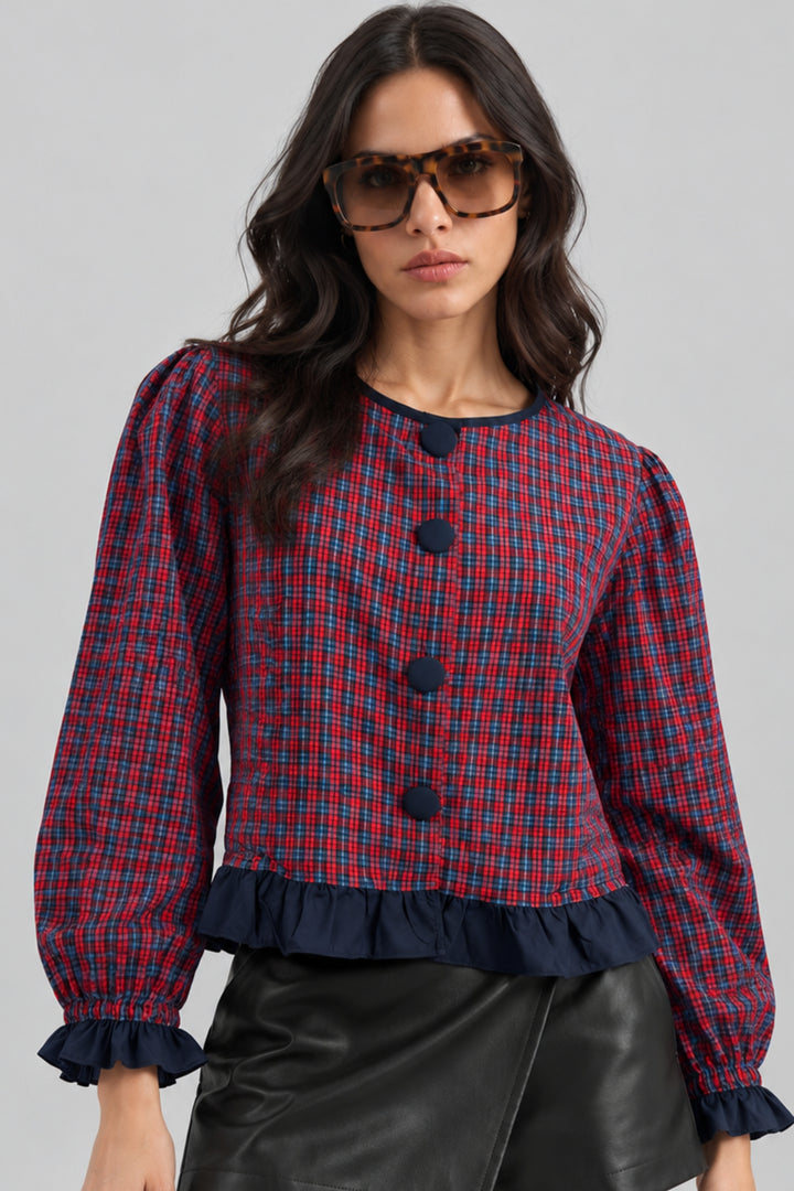 full sleeve red shirt