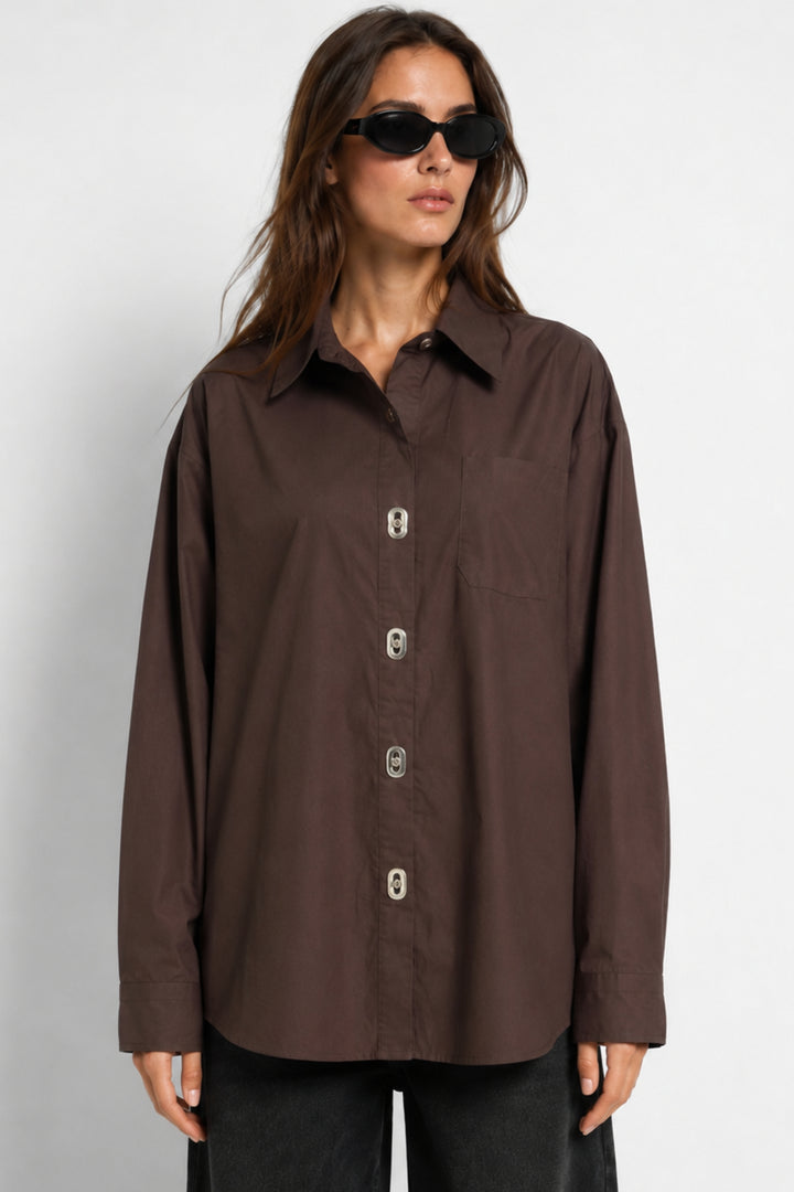 Espresso Button-Down Shirt