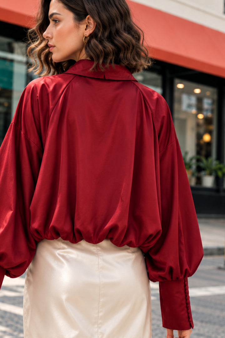 party wear red top for women