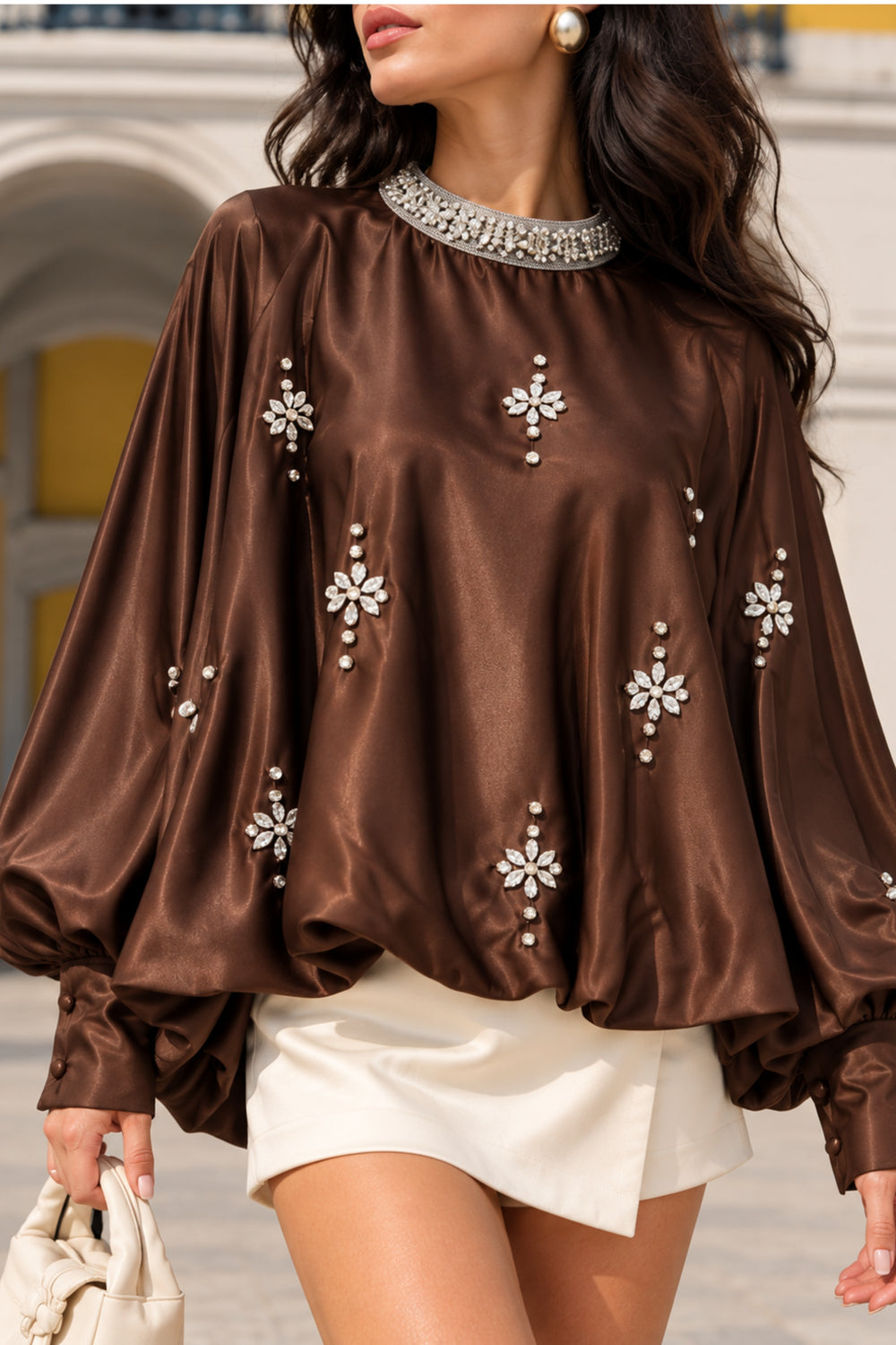 elegant brown top for women