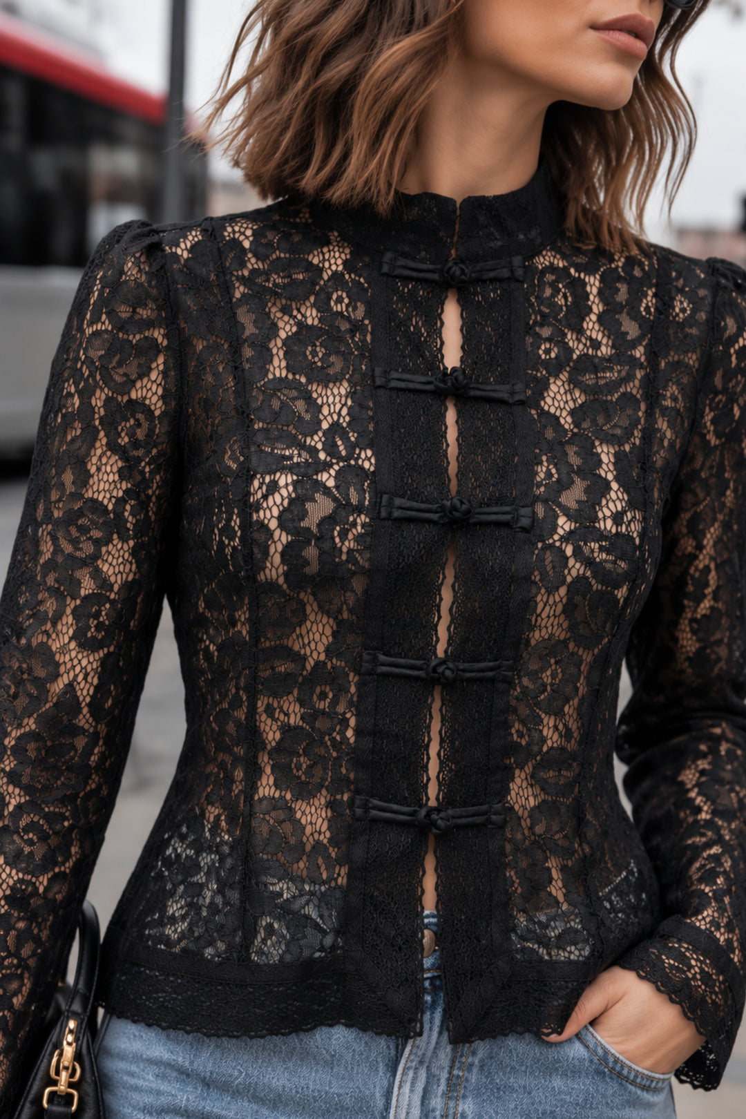 Full sleeve lace top