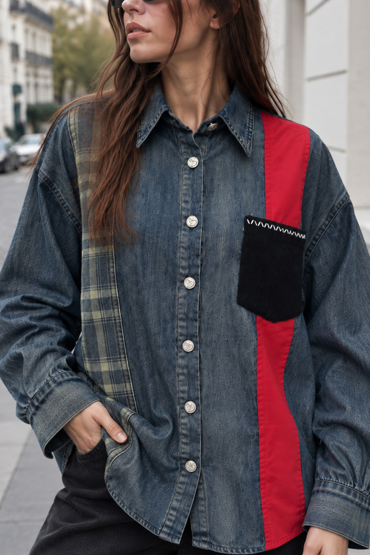 designer denim shirt for women