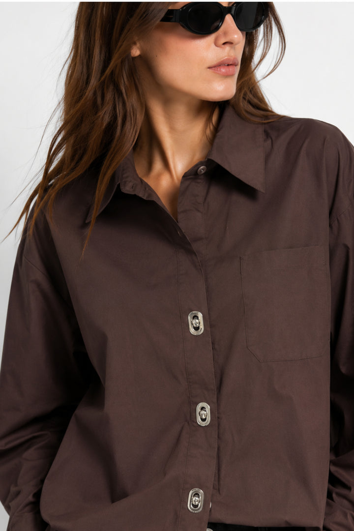Espresso Button-Down Shirt