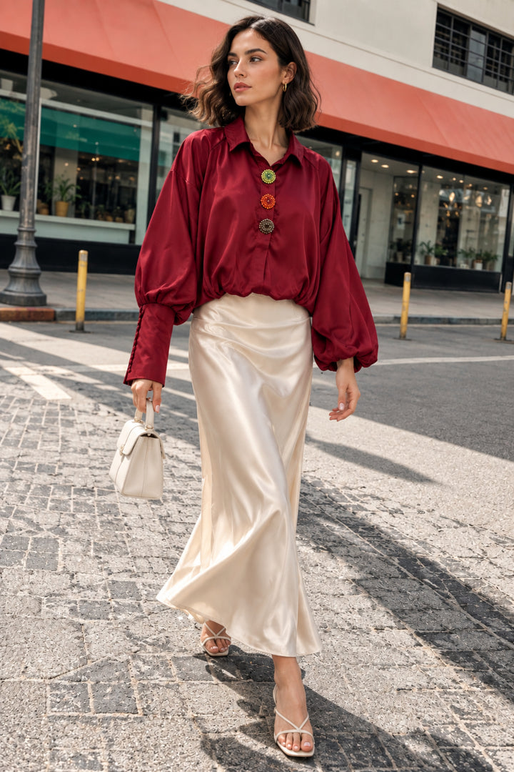  designer red top for women 