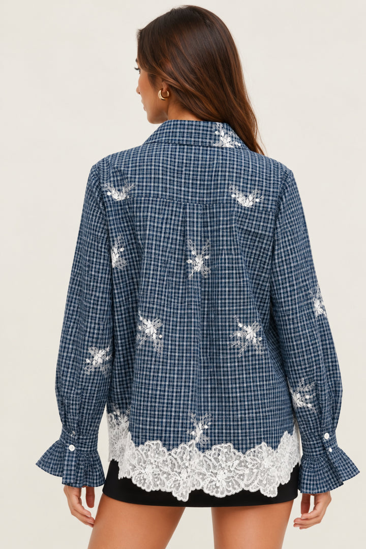 oversized gingham shirt