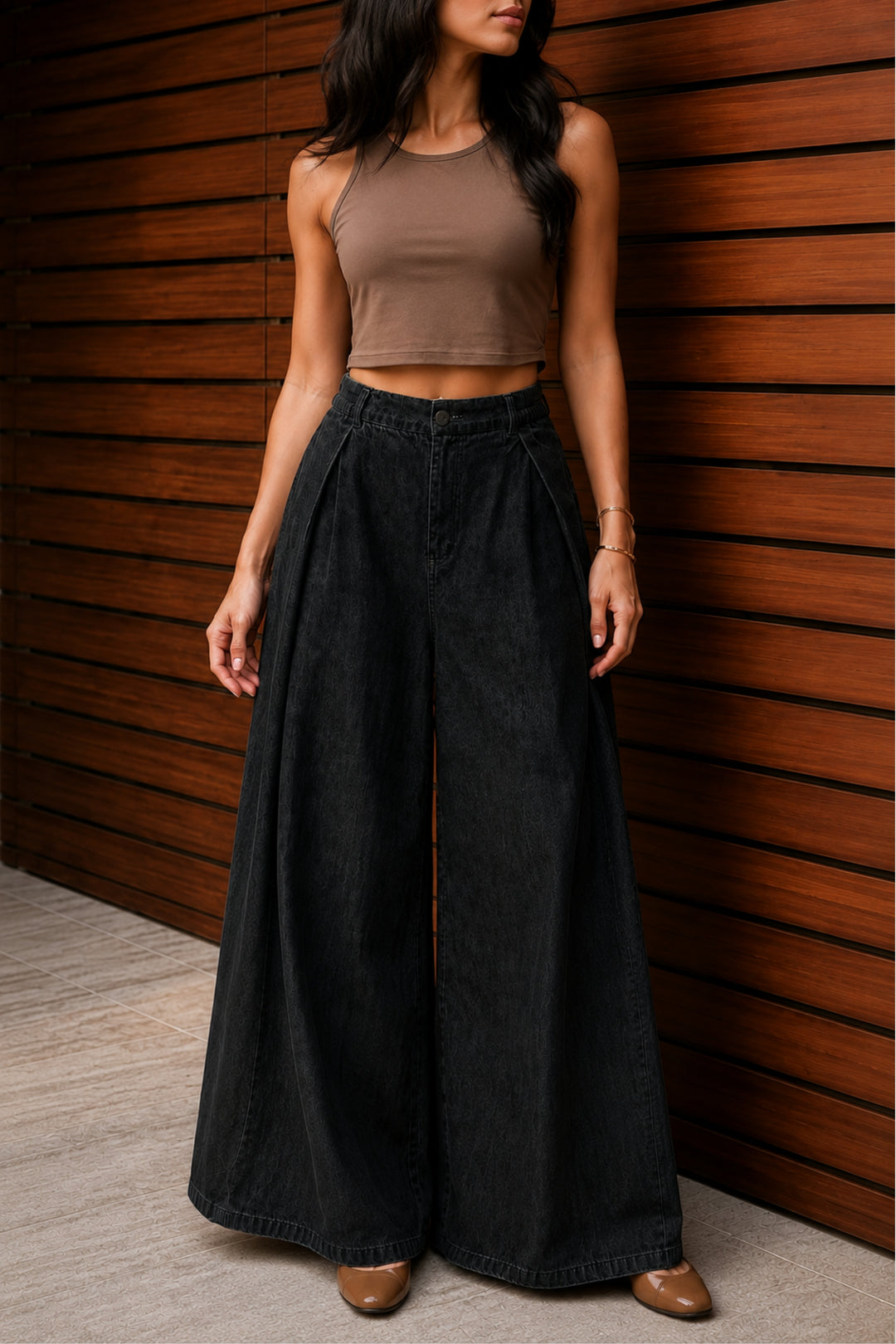 Black Muse Wide-Leg Pants