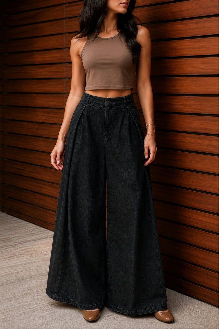 Black Muse Wide-Leg Pants
