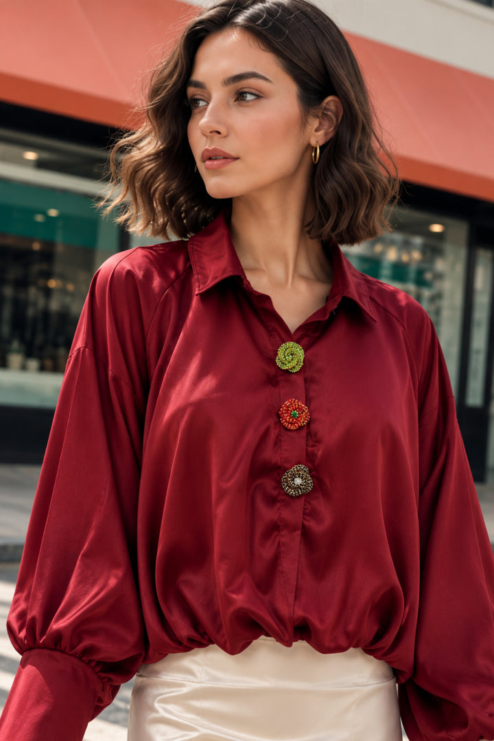  crimson top for women