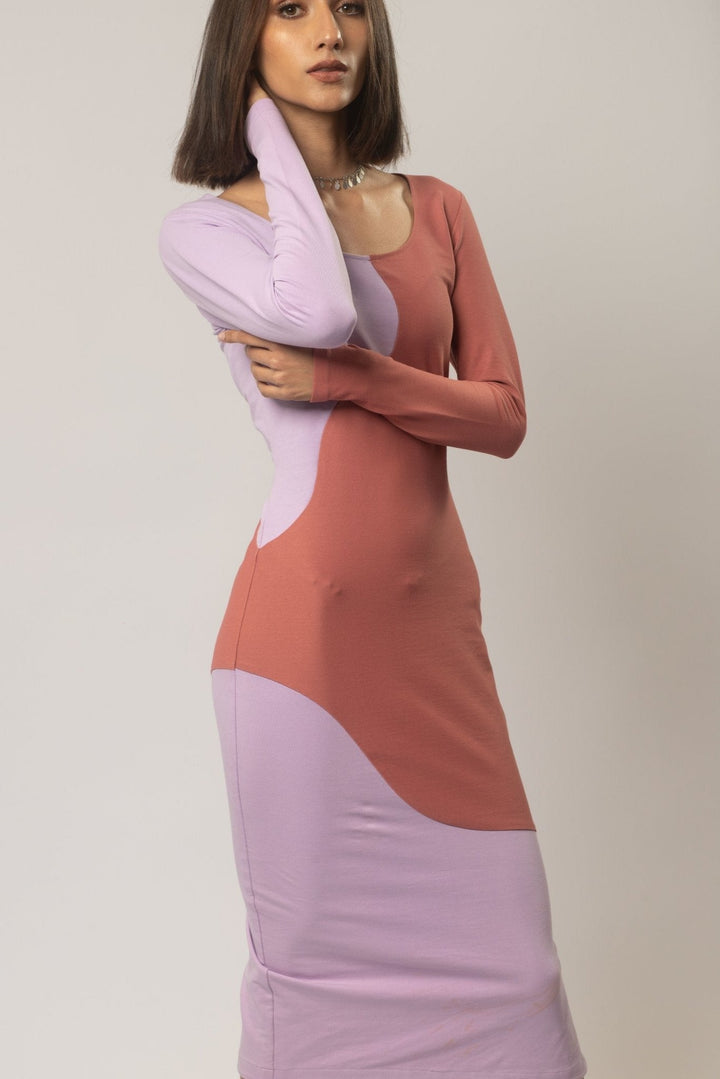Fitted Unicorn Dress with Slit at Hem