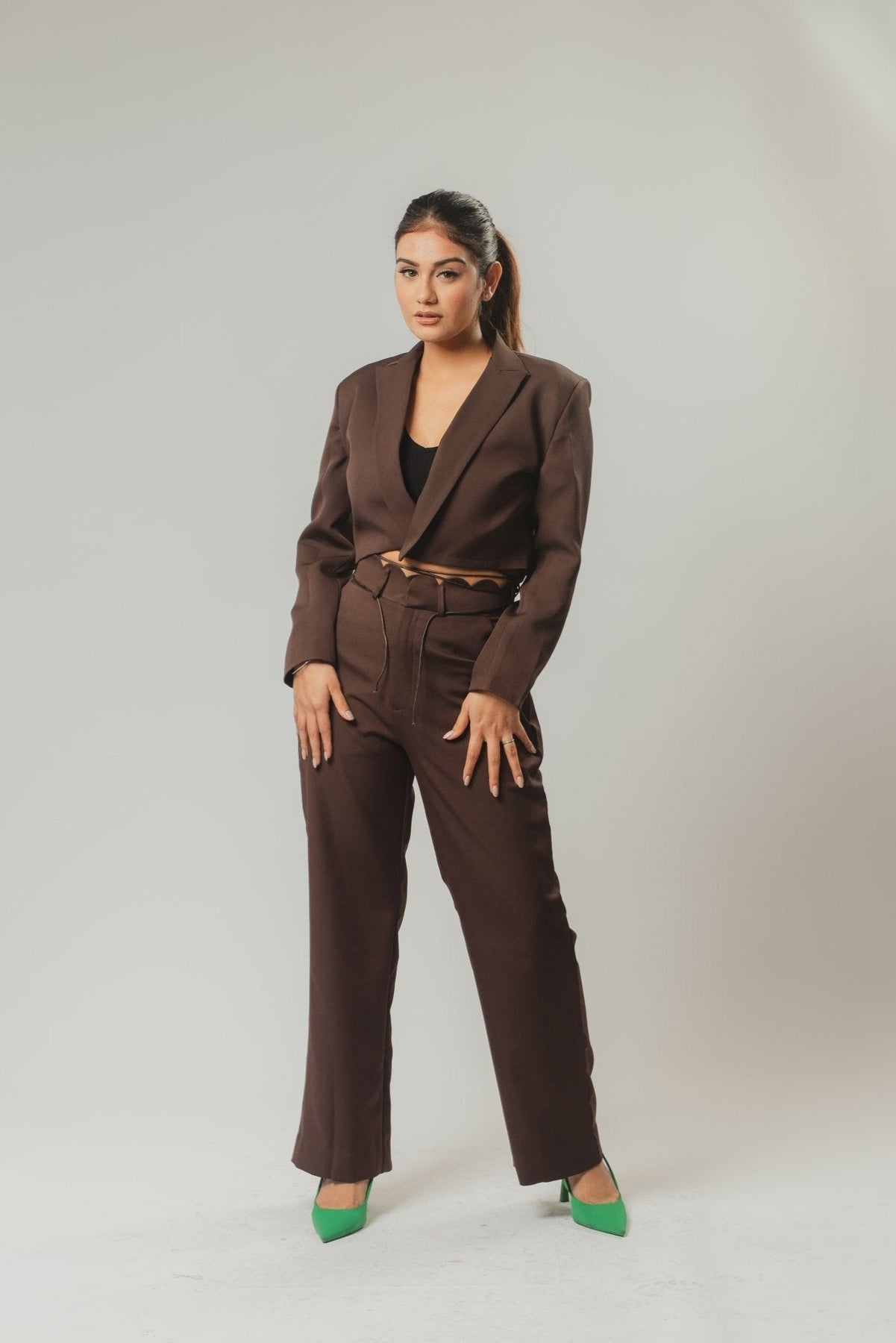 Shop Pantsuits For Women  Chocolate Brown  PowerSutra