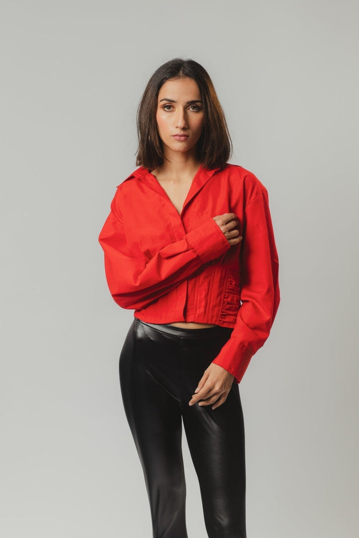 Rosy Red Cor-shirt Nolabels.in