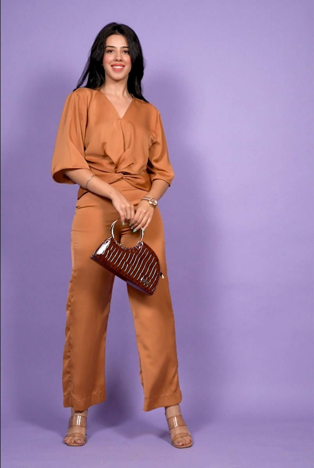 The Eve Jumpsuit In Bronze Nolabels.in