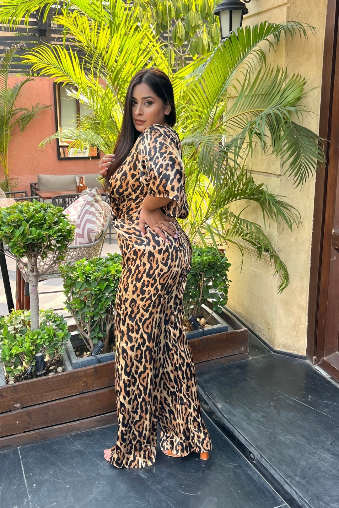 The Eve Jumpsuit In Leopard Print