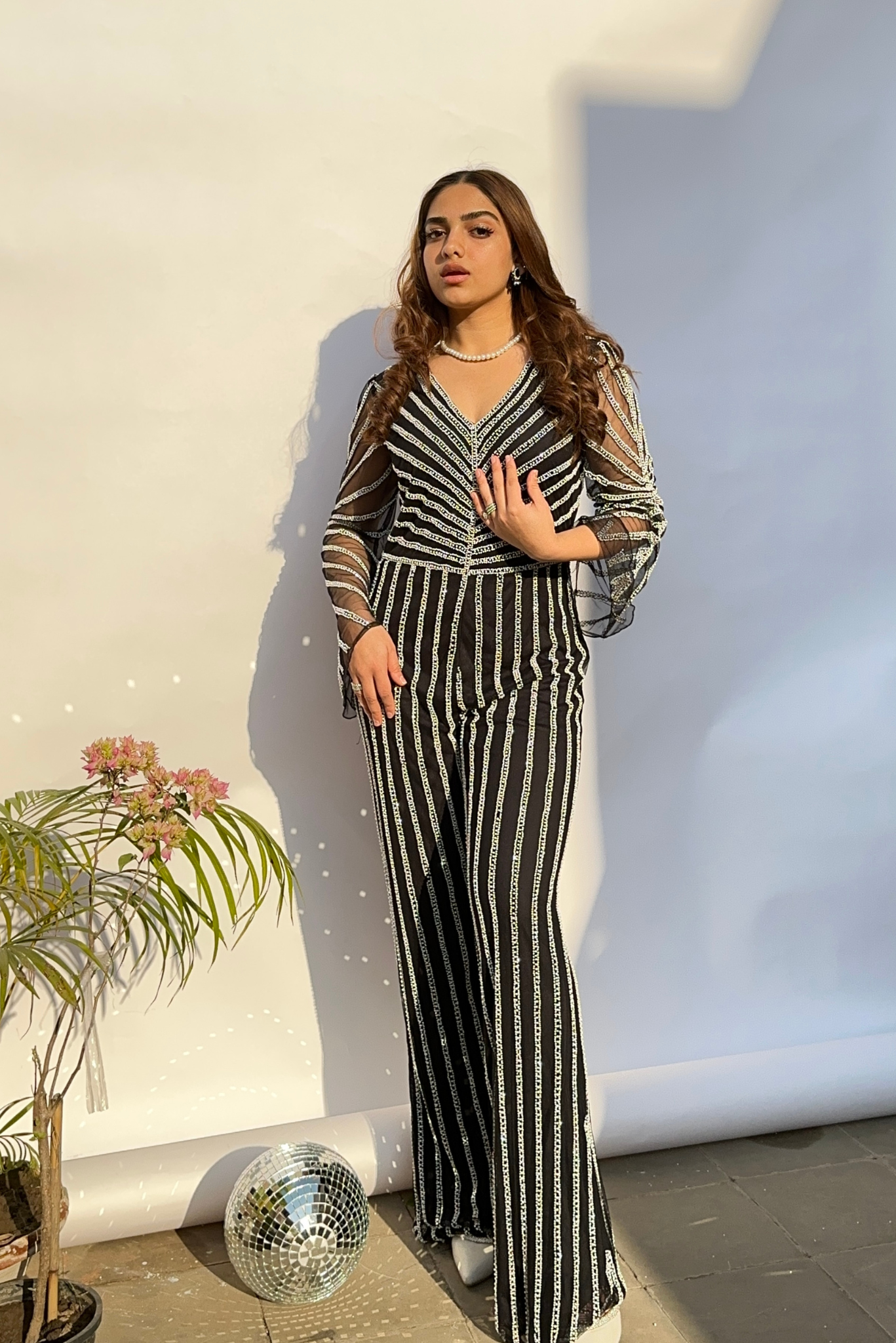 Buy Black Cotton Silk Embroidery Jumpsuit Round Jacket Draped With For  Women by Lotus Sutr Online at Aza Fashions.